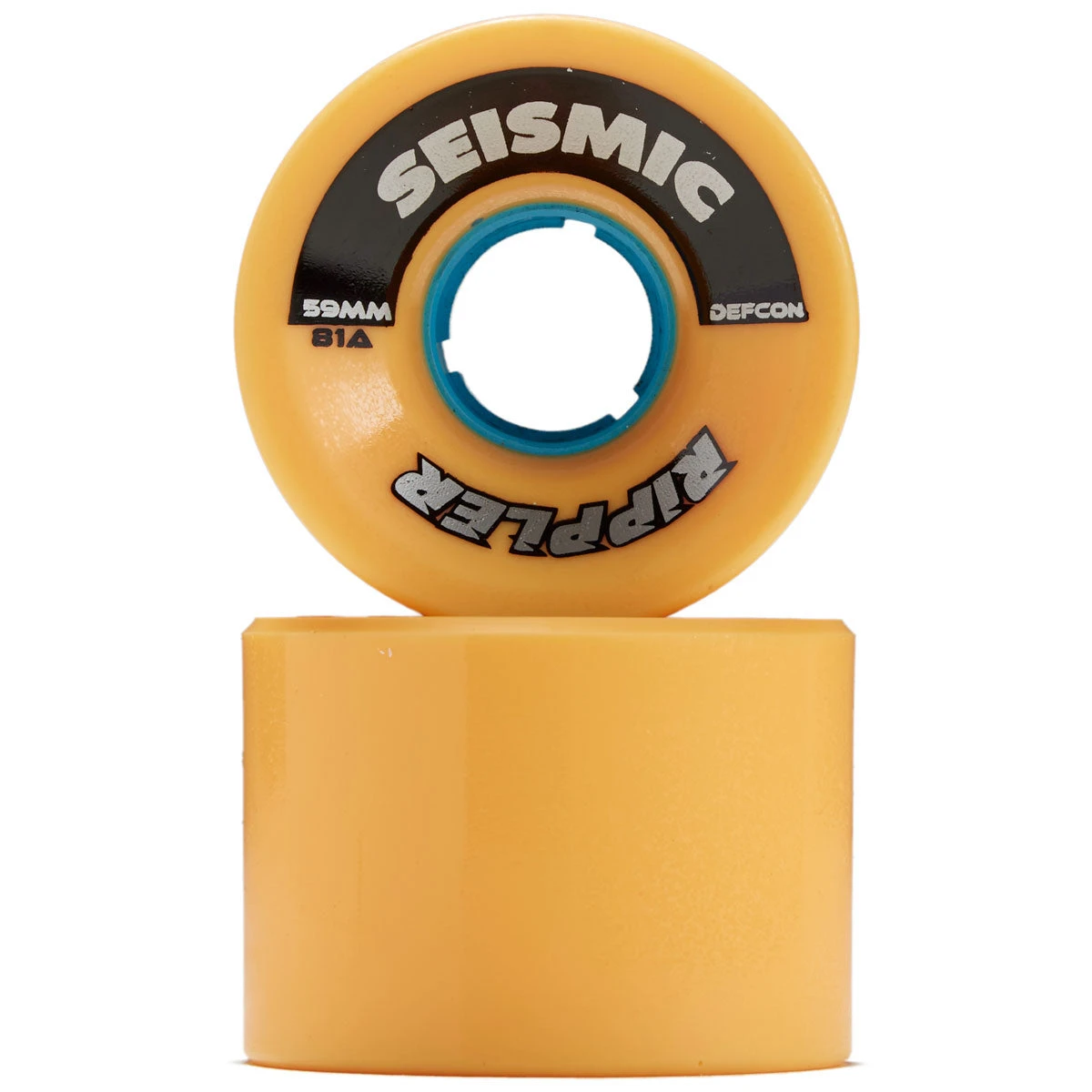 Seismic Rippler 81a Longboard Wheels - Mango - 59mm - Image 2