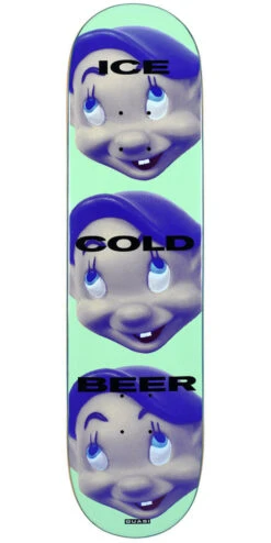 Quasi Dayton Face Skateboard Deck - Green - 8.00"