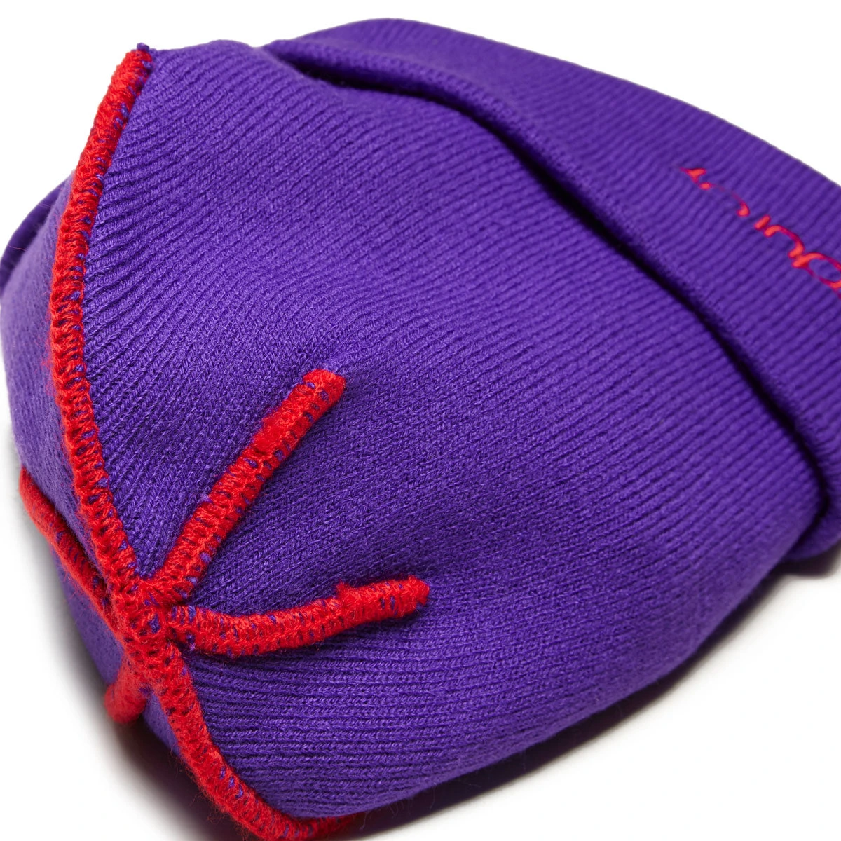 Corduroy Inside Out Beanie - Purple - Image 3