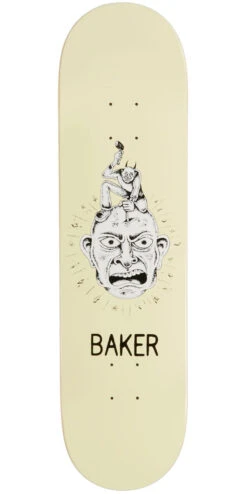 Baker Figgy Chisel Head Skateboard Deck - 8.125"