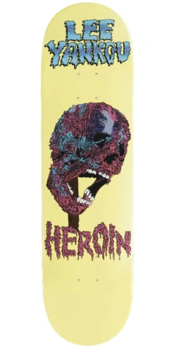 Heroin Yankou Face Melter Skateboard Deck - 8.25"