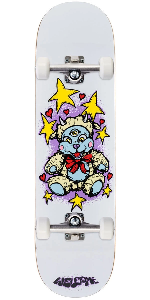 Welcome Lamby On A Evil Twin Skateboard Complete - White/Prism Foil - 8.50"