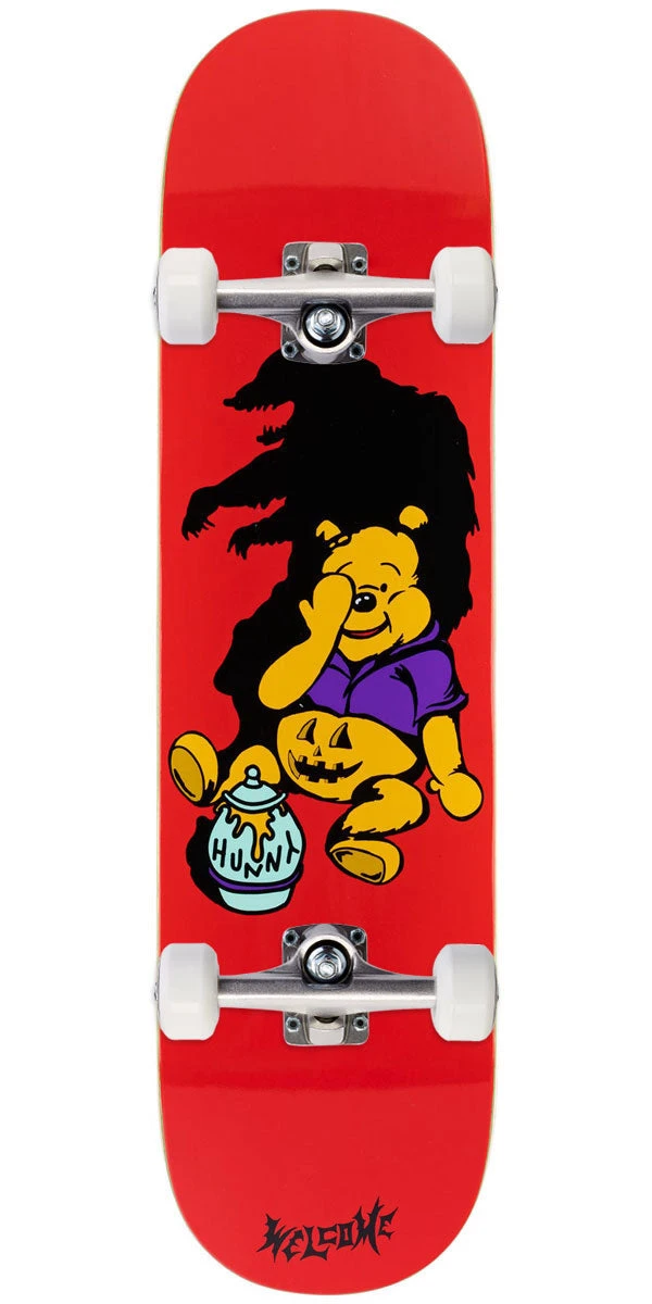 Welcome Hunny On A Evil Twin Skateboard Complete - Red - 8.25"