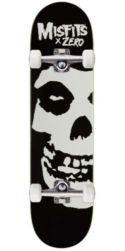Zero X Misfits Big Fiend Skateboard Complete - Black/White - 8.25"