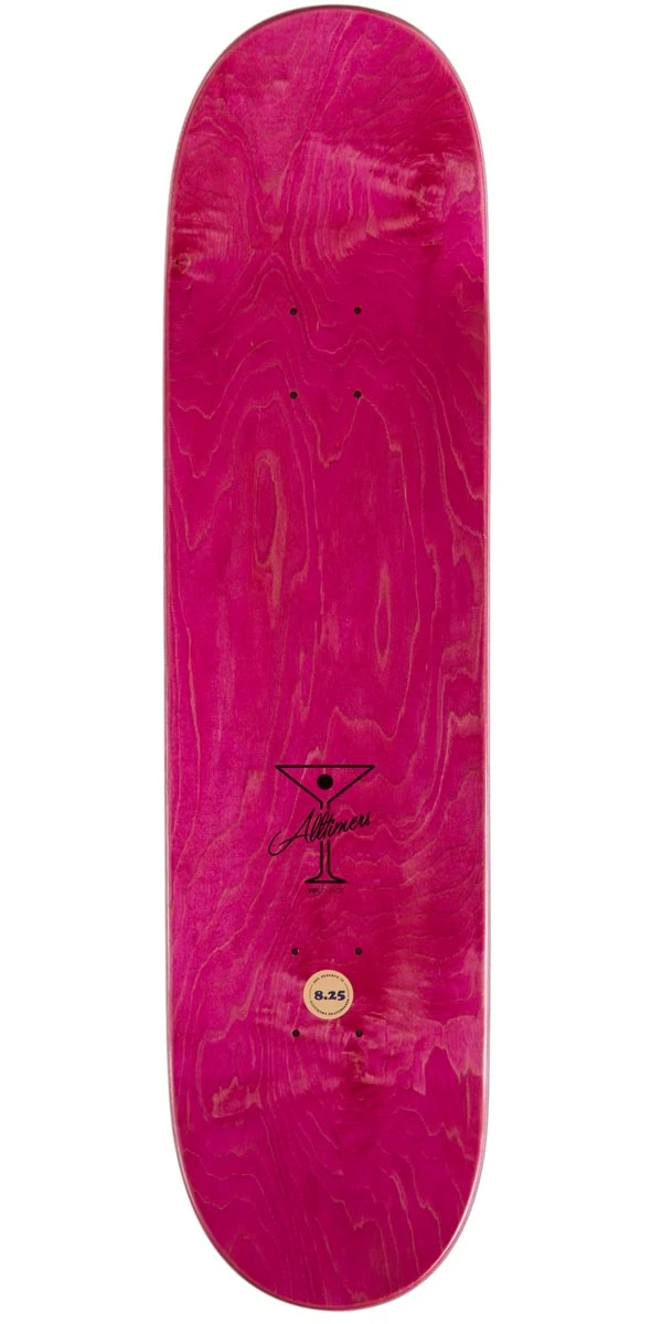 Alltimers Atlantic Ave Skateboard Deck - Red - 8.25" - Image 2