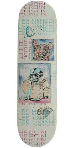 Heroin Lee Yankou Die Tonight Skateboard Deck - 8.25"