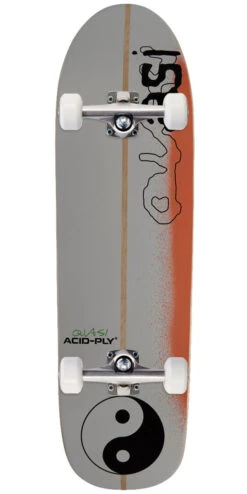 Quasi Surfa Skateboard Complete - Red - 9.00"