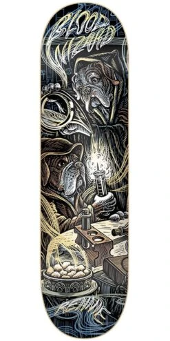 Blood Wizard Rennie Dogs Skateboard Deck - 8.375"