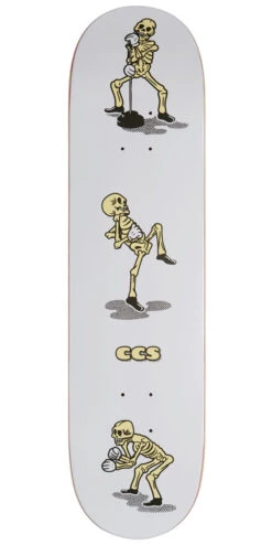 CCS Vine Skeleton Skateboard Deck - White