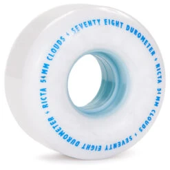 Ricta Clouds 78a Skateboard Wheels - White - 54mm
