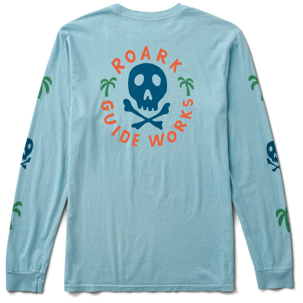 Roark Guideworks Skull Long Sleeve T-Shirt - Light Blue